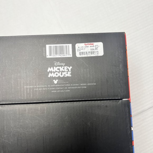 Mickey Mouse Disney Joyjolt 4 limited drinking glasses squad collection NEW - Picture 2 of 9